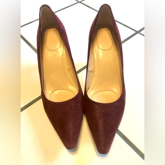 Ladies Size 10M Calvin Klein Dolly pumps in burgundy wine color - Picture 11 of 13